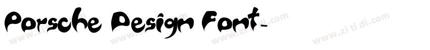 Porsche Design Font字体转换